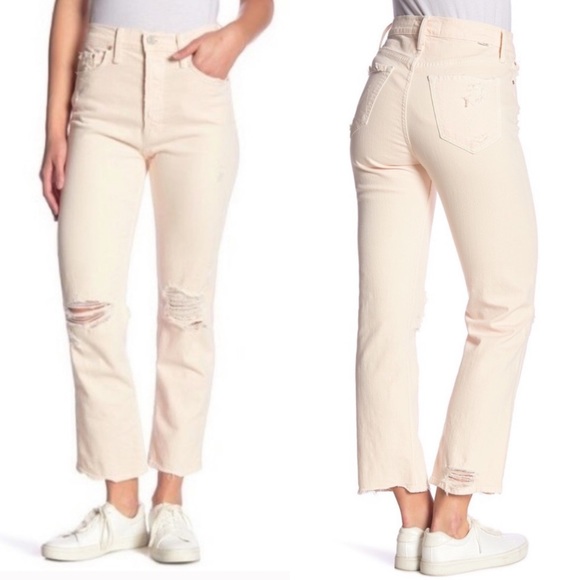 NWT Mother The Tomcat Chew Peach Jeans Size 26 - Picture 1 of 15